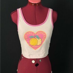 Pink “Freshly Squeezed” Crop Top